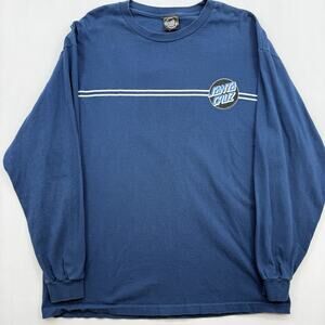 " Santa Cruz" teal blue long sleeve T-shirt. Size XL Prev. Owned